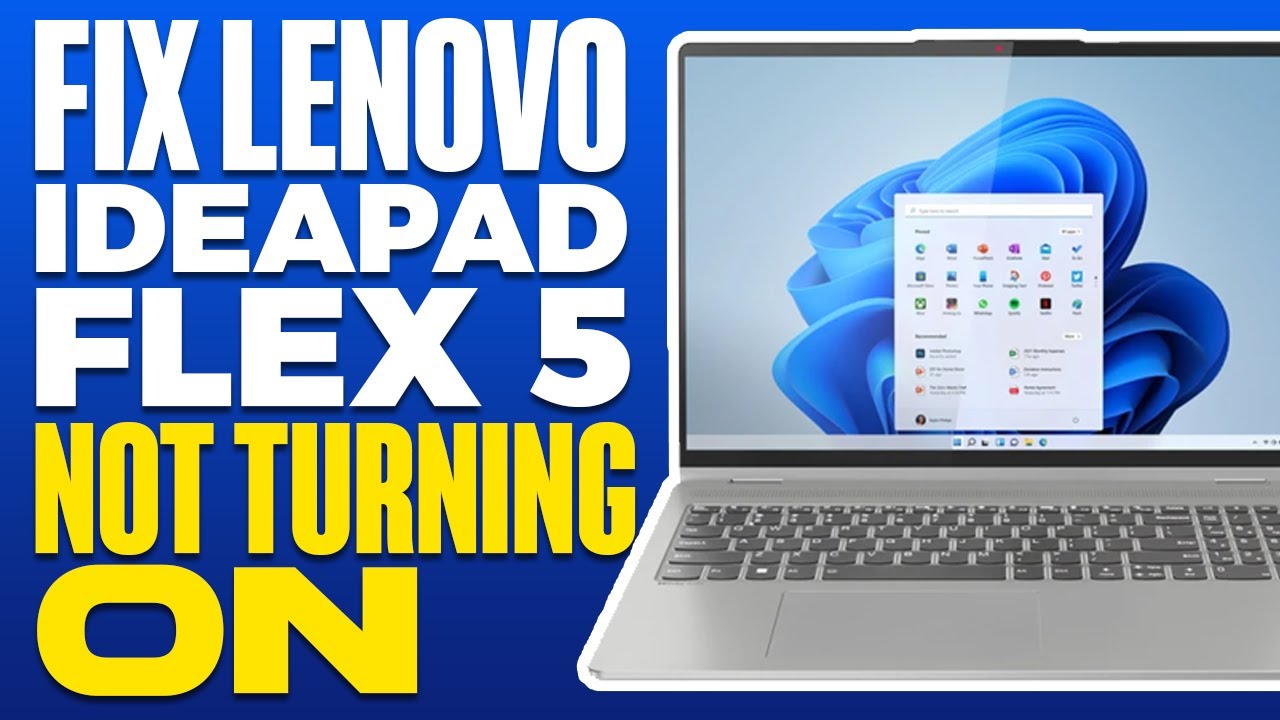 Lenovo IdeaPad Flex 5 Not Turning On (FIX) - YouTube