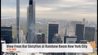 View From Bar SixtyFive at Rainbow Room New York City