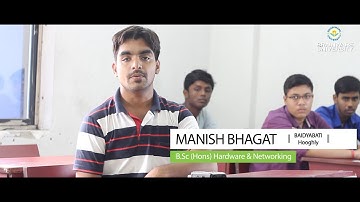 Brainware University I B.Sc Hardware & Networking I Student Speak I Manish Bhagat
