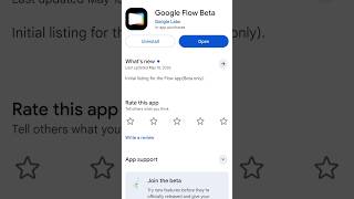 Google flow now available Google play Store  #google #googlelabs #facebook #Instagram #tiktok #viral