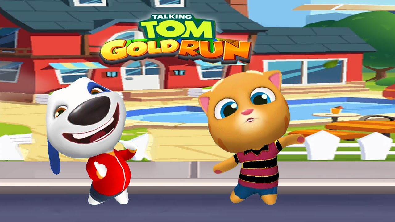 Talking Tom Gold Run Ginger vs Hank New Gameplay!! YouTube