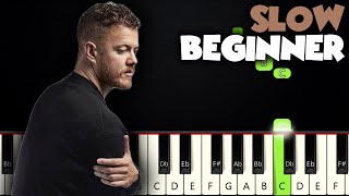 Believer - Imagine Dragons | SLOW BEGINNER PIANO TUTORIAL + SHEET MUSIC by Betacustic Resimi