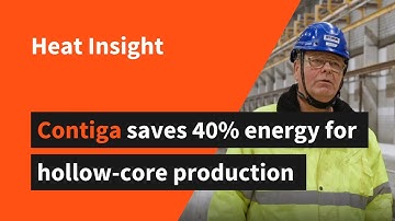Heat Insight -  Contiga saves 40% energy for hollow-core production