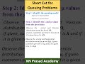 Queuing Problem : Short cut