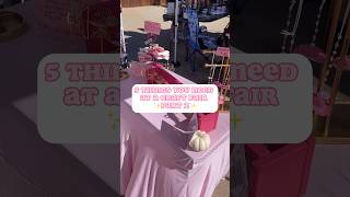 Craft Fair Essentials