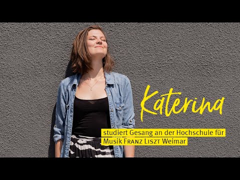 Kateřina studiert Gesang an der HfM Weimar