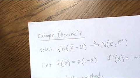 Delta Method (univariate)