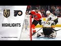 NHL Highlights | Golden Knights @ Flyers 10/21/19