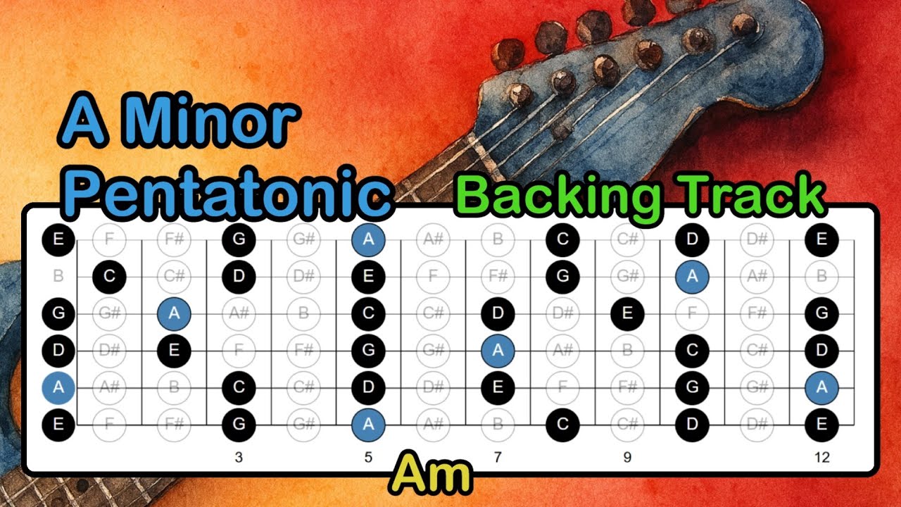 A Minor Pentatonic Guitar Backing Track - YouTube