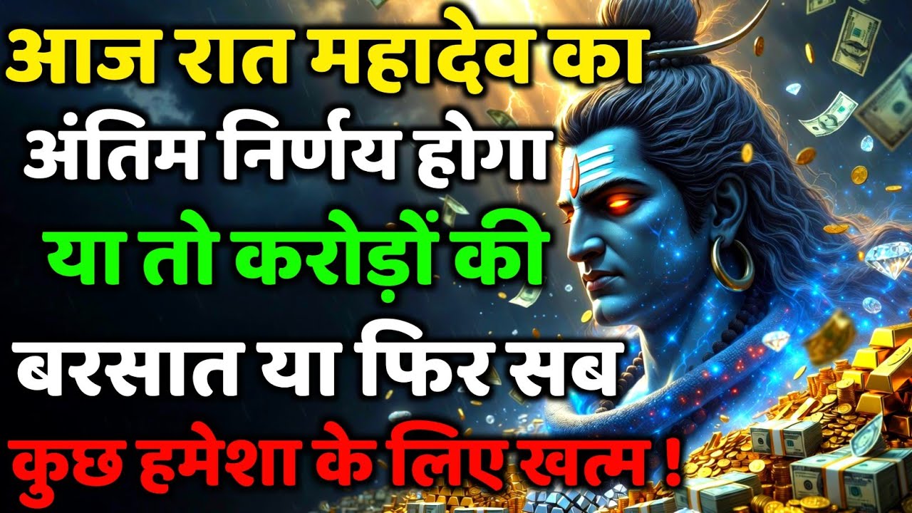 888🕉️आज रात महादेव का अंतिम निर्णय होगा। या तो💯😭Mahadev Ji Ka Sandesh🔱 #shivshakti #mahadev 🚩