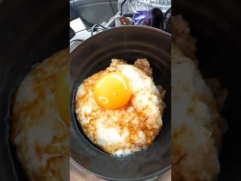 【Truck Cooking】Yam rice! Add raw eggs to charge your power!【asmr】#shorts