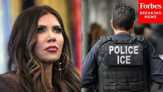 Reporter Asks Kristi Noem Directly: Are There Measures To Protect Pregnant Women In ICE Detention?