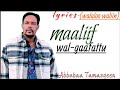 Maaliif Wal Gaafattu Walaloosaa Waliin Faar Abbabaa Tamasgeen Faarfannaa Faan Oromoo Durii
