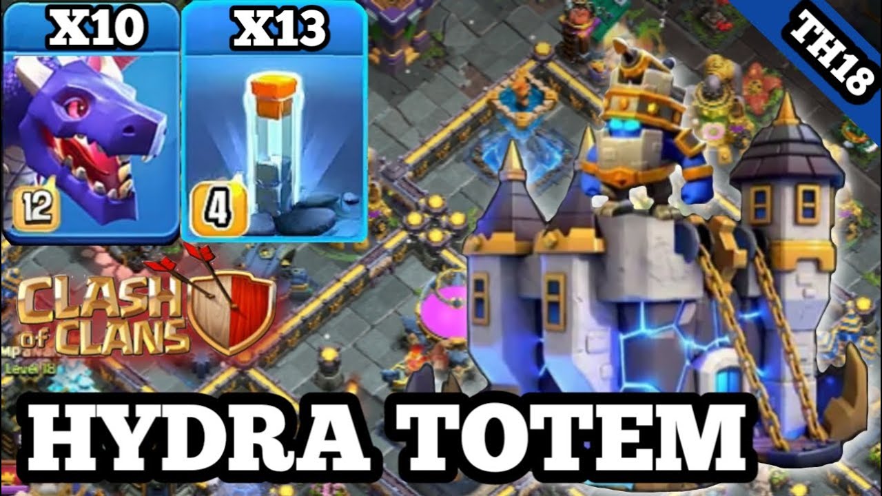 Th18 dragon + totem spell attack strategy coc I best th18 attack strategy coc