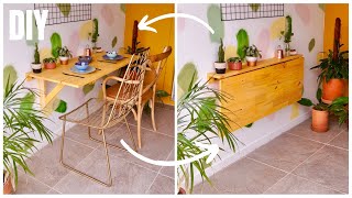 DIY  Mesa Dobrável para CASA PEQUENA ☀ Especial de Verão