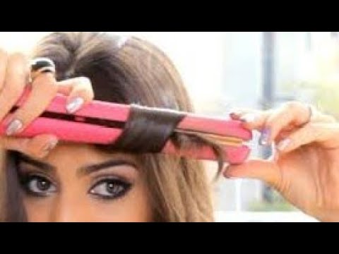 how to curl with Straightener #blowdrywithstraightener #FaryalGlam #curling #easycurl #hairstyling