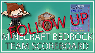Minecraft Bedrock Teams Scoreboard Follow Up