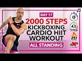 15 MIN INTENSE Cardio Kickboxing Tabata HIIT Workout| 2000 Steps Cardio - Day 17
