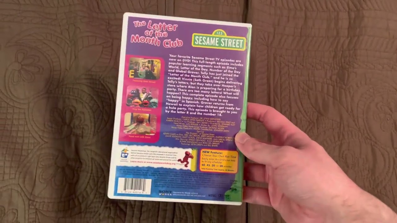 Sesame Street The Letter of the Month Club DVD Overview - YouTube
