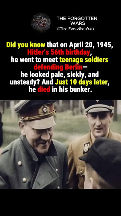 Hitler's last appearance in World War 2 #shorts