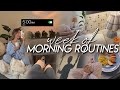 WEEK OF MORNING ROUTINES | 5am wakeups, early workout class, mom life, &amp; healthy morning rhythms ⛅