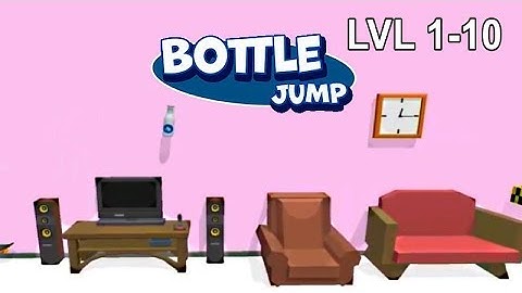 Bottle Jump 3D Letsplay - Relax Game On Android - LVL 1-10