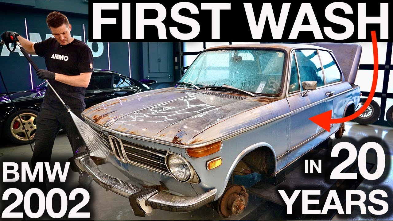 First Wash in 20 years! BMW 2002 Disaster Detail: Buy and Flip