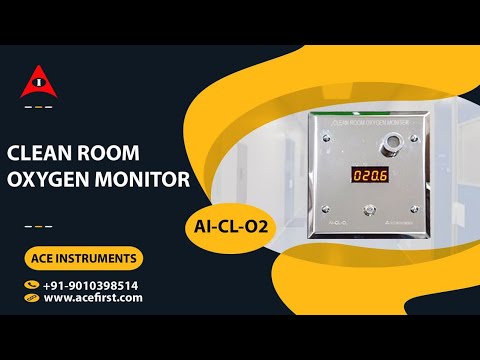 Clean Room Oxygen Monitor for Pharma Application / By ACE INSTRUMENTS 