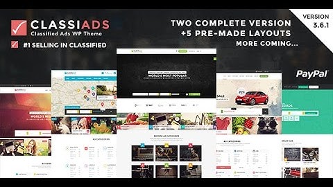Classiads - Classified Ads Wordpress Theme+Download