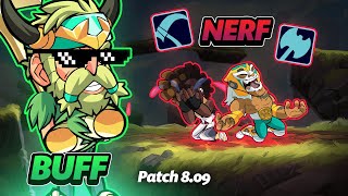 VIVI AND TEZCA NERF/AXE AND SCYTHE NERF & MORE! | Brawlhalla Patch 8.09