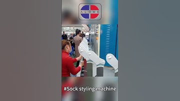 The intelligent sock shaping machine integrates a visual inspection system for #socks #machine