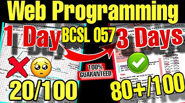 Bcsl 057 Web Programming Viva questions &Answers