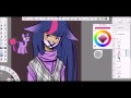 Mlp speedpaint  human twilight