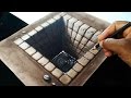 Drawing a Brick Hole  - 3D illusion