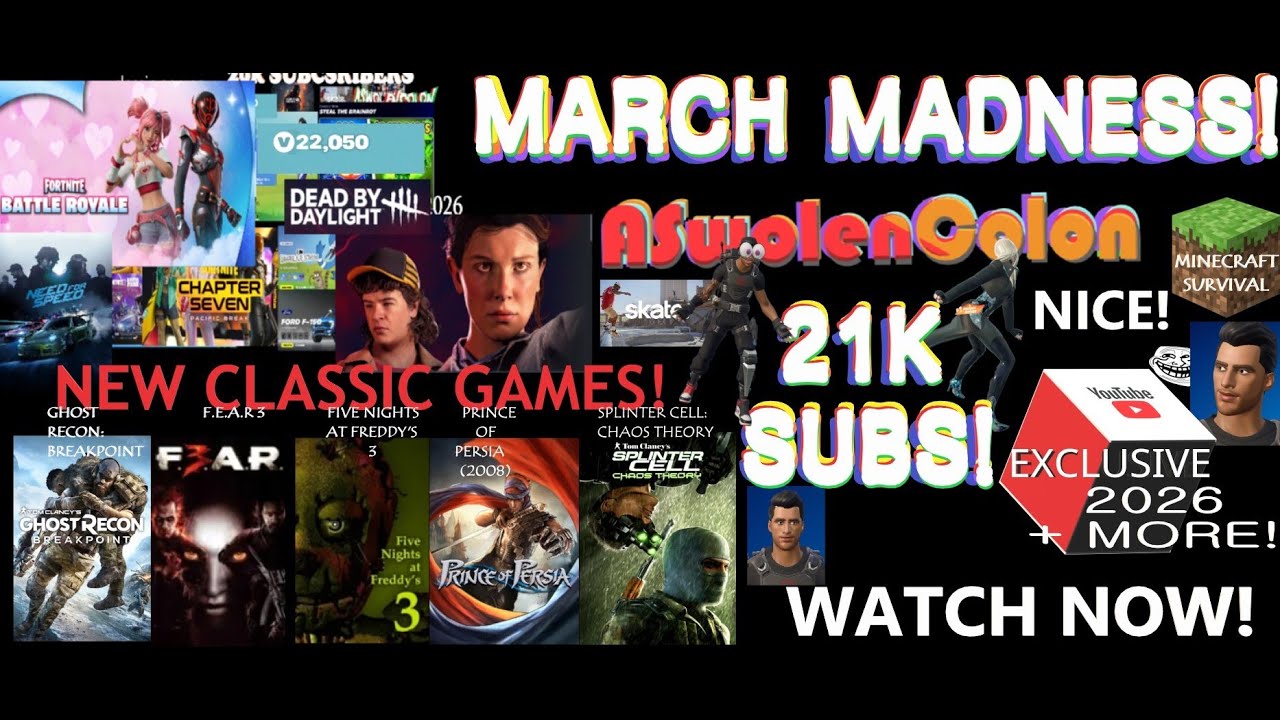 cont. 3/7/26, FNAF 3 IS HERE! CLASSIC/MULTIPLAYER GAMING, CHATTING, CHANNEL