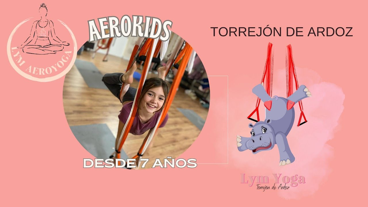 Aerokids en lym Aeroyoga Torrejón
