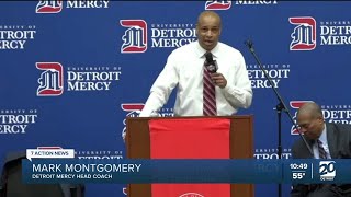 New Detroit Mercy coach Mark Montgomery tells Tom Izzo story at introductory presser