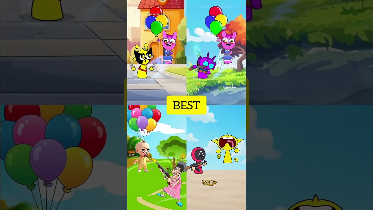 Jumanji went wrong 🤣🎈 #funny #animation #cartoon #comedy #meme #pink #sprunki #jumanji #gaming #cute