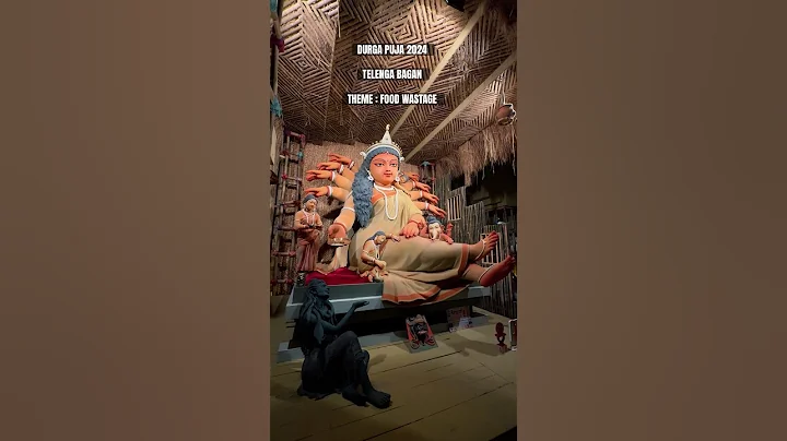 Durga Puja 2024 in Telengabagan, Kolkata | Stunning Pandal! #durgapuja #kolkata #ytshorts