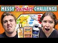 EXTREME MESSY TWISTER CHALLENGE! (ft. React Cast) | Challenge Chalice