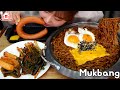 매콤한 불닭게티와 🍜 킬바사 소시지 먹방 파김치, 총각김치도 ~ Mukbang