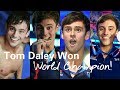 Tom daley won world champion fina budapest 2017