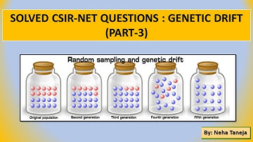 SOLVED CSIR-NET QUESTIONS ON GENETIC DRIFT | PART-3 | EVOLUTION & BEHAVIOUR
