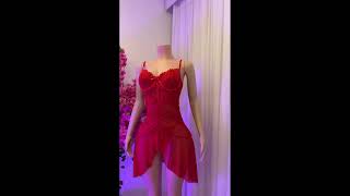 Red net soft hot nighty for girl it will create amazing look on you screenshot 2