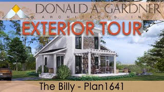 Modern house plan with a tiny footprint and open living | The Billy