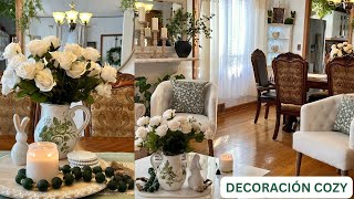 DECORACIÓN de PRIMAVERA 2024💚 SALA COMEDOR💚 ACOGEDOR Y COZY💚 #soniaceli #homedecor #farmhousedecor