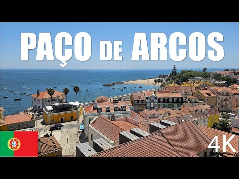 Paço de Arcos, Portugal 4K - Walking Tour -  July 2023