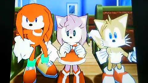 Sonic Shuffle JP Version - Story Mode Knuckles Hard Riot Train 3/3 + 4th Dimension Space 1/2