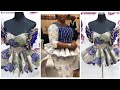 HOW TO CALCULATE AND CUT CONE PEPLUM || for standing Effect