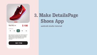 itemDetails Shoes App | Android Studio Tutorial